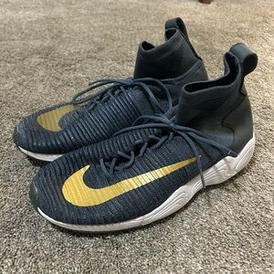 Nike Zoom Mercurial XI Flyknit FC – Blue Fox/Metallic Gold Coin US size 10.5